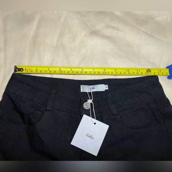 Adika Black Denim with Red Dragon Jeans-Size S NWT - Picture 7 of 8